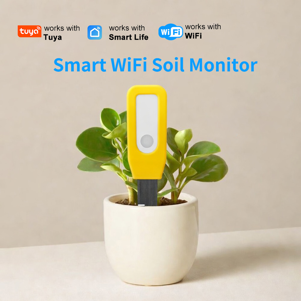 Smart Urban Garden - เครื่องตรวจสอบดินผ่าน WiFi Tuya Smart เซ็นเซอร์วัดอุณหภูมิและความชื้น Smart