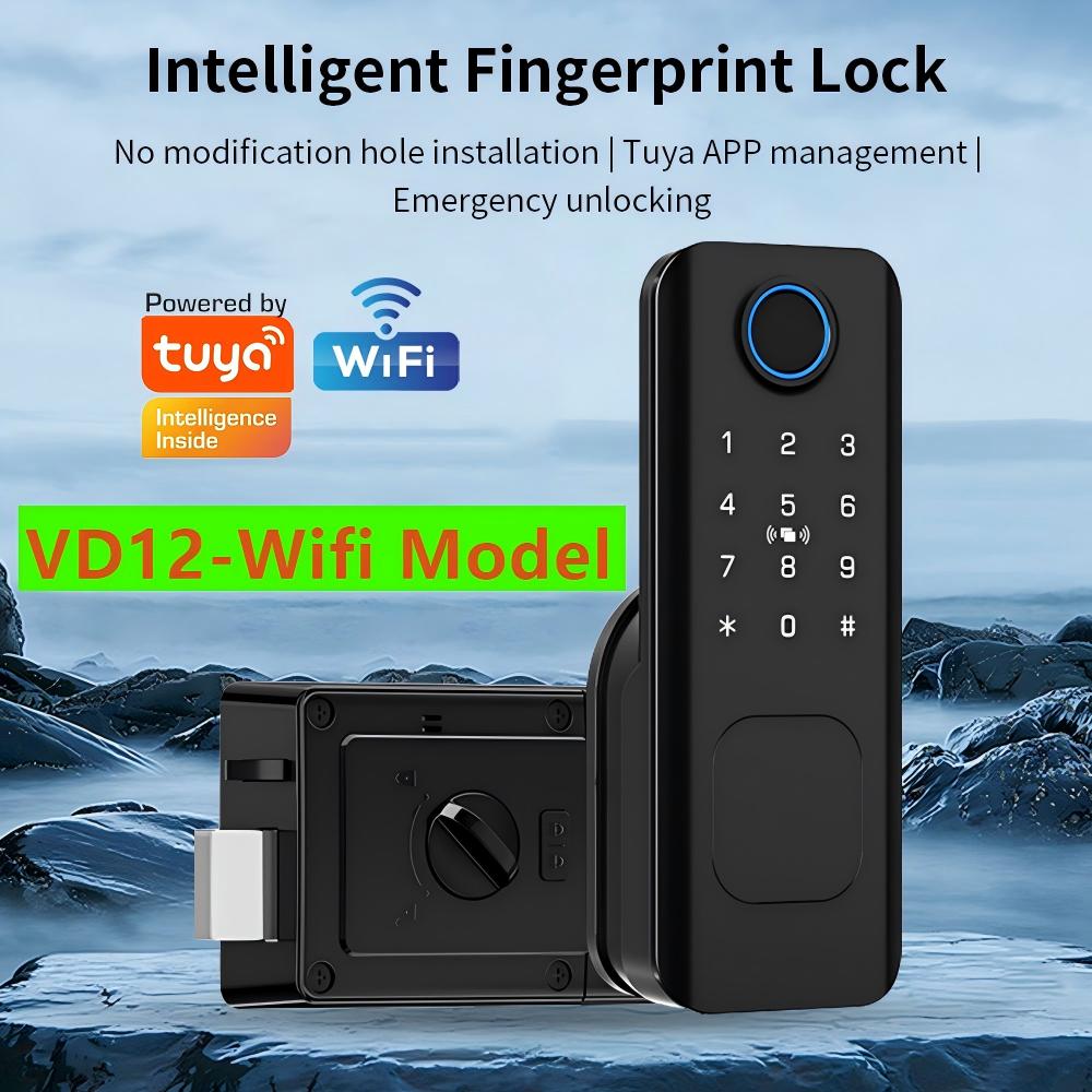Smart Garden Door Lock - กุญแจล็อคประตูอัจฉริยะแบบไร้กุญแจ ระบบ Wifi สแกนลายนิ้วมือ กันน้ำ สำหรับสวนภายนอกอาคาร