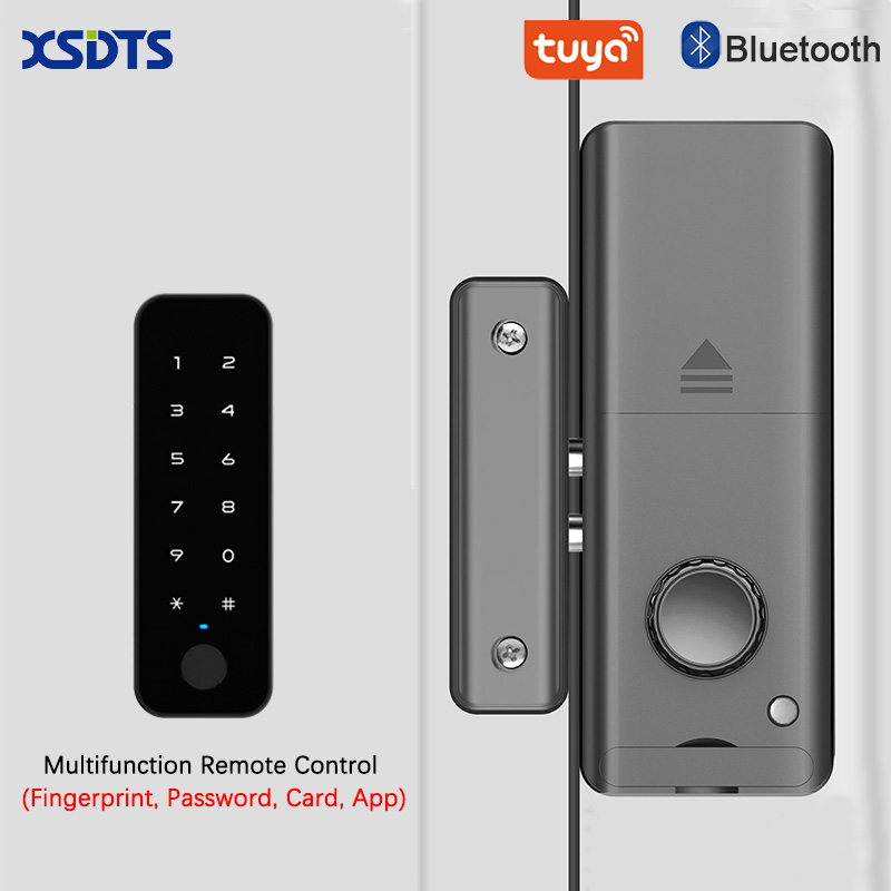 Smart Garden Door Lock - กุญแจล็อคอัจฉริยะแบบมอเตอร์อัตโนมัติ XSDTS พร้อมระบบสแกนลายนิ้วมือ รหัสผ่าน บัตร และแอป