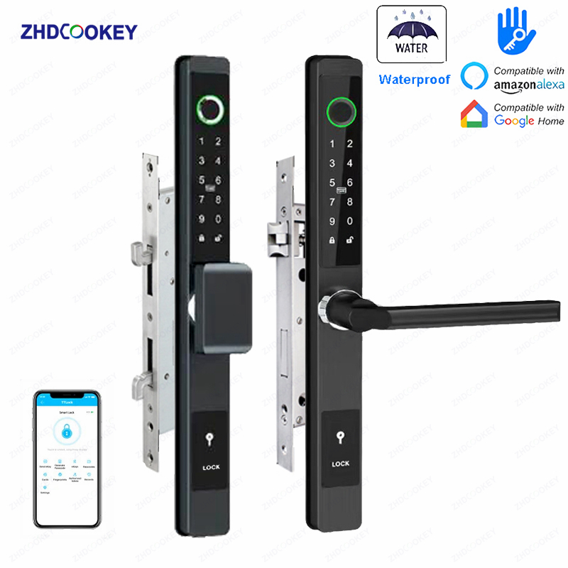 Smart Garden Door Lock - ZHDCOOKEY ล็อคประตูดิจิตอลไบโอเมตริกซ์ กันน้ำ TTLock APP BLE