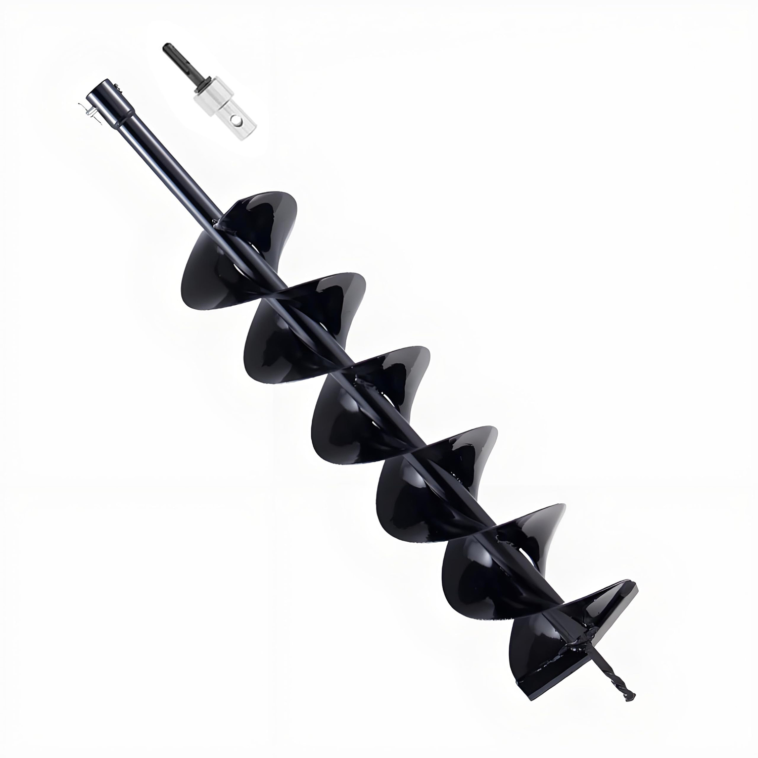 Smart Garden Fence - ดอกสว่านเจาะดินสำหรับสวน ขนาด 15×80 ซม. แบบเกลียว สำหรับขุดหลุมปลูกต้นไม้