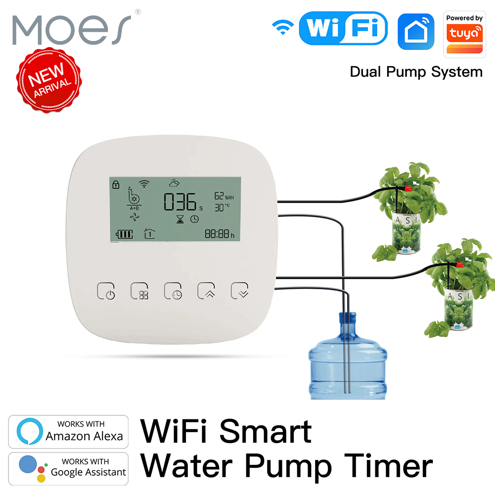 Smart Garden Irrigation System - เครื่องรดน้ำอัจฉริยะ WiFi Tuya ระบบควบคุมการรดน้ำต้นไม้อัตโนมัติ ระบบหยดน้ำสำหรับสวน ใช้งานร่วมกับ