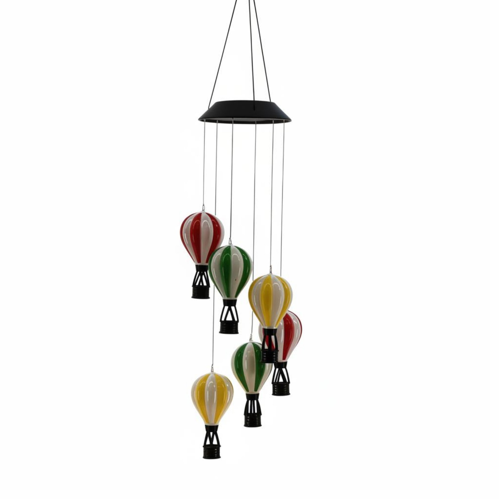 Smart Garden Balloon - โมบายลมร้อนพลังงานแสงอาทิตย์ เปลี่ยนสีได้ ไฟบอลลูนลมร้อนพลังงานแสงอาทิตย์ เปิด/ปิดอัตโนมัติ ไฟ LED
