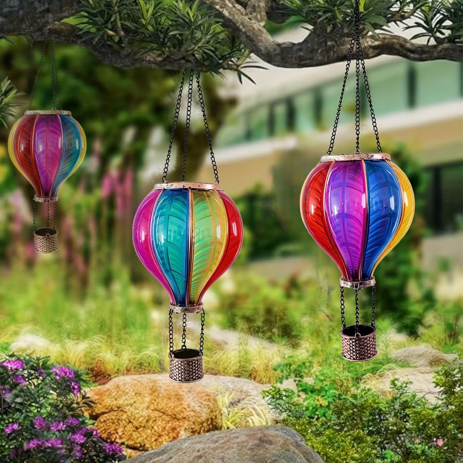 Smart Garden Balloon - โคมไฟโซลาร์เซลล์รูปบอลลูนกันน้ำ พกพาสะดวก ตกแต่งสวยงาม สำหรับสวน ระเบียง ทางเดิน