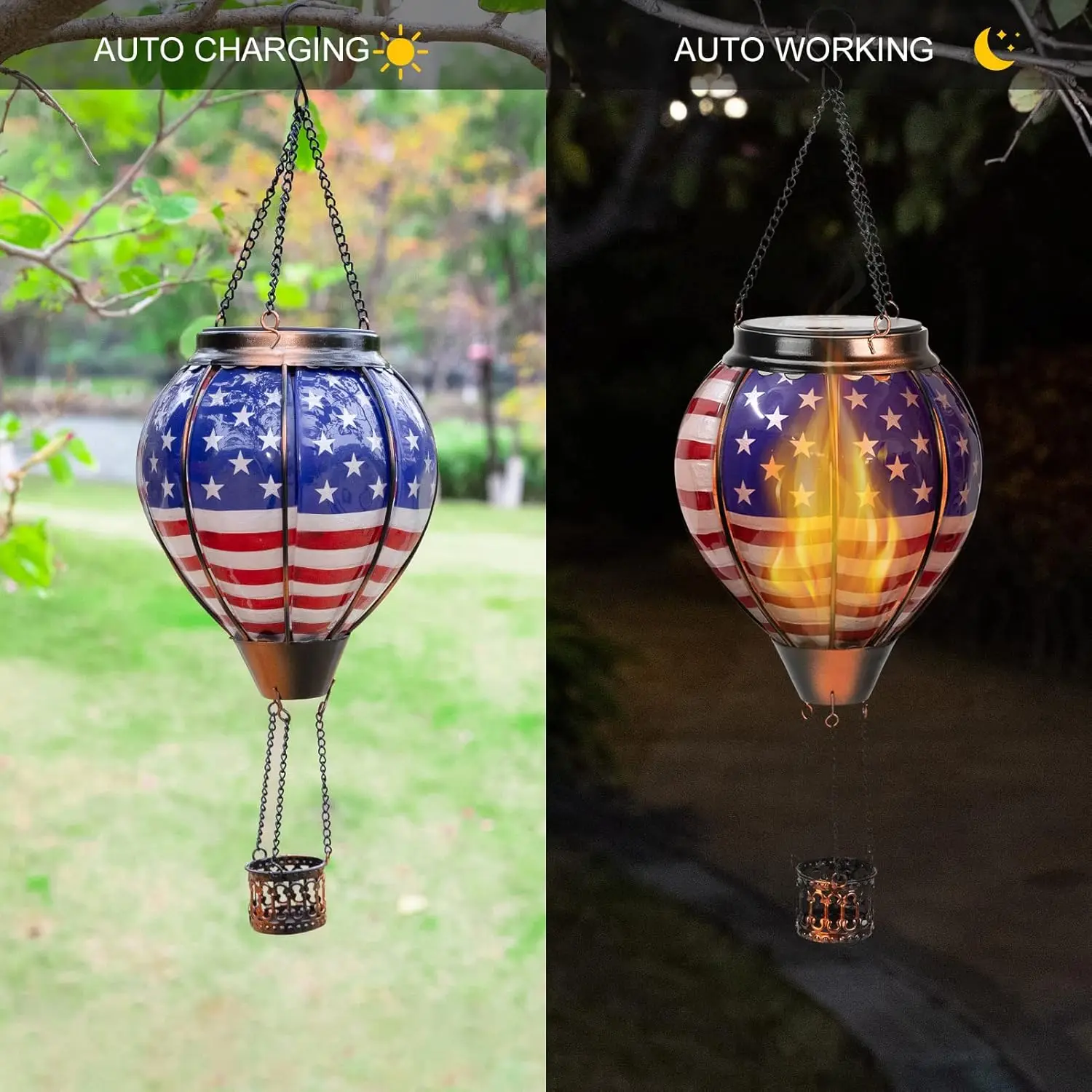 โคมไฟบอลลูนลมร้อนพลังงานแสงอาท - Smart Garden Balloon บทวิจารณ์และราคา