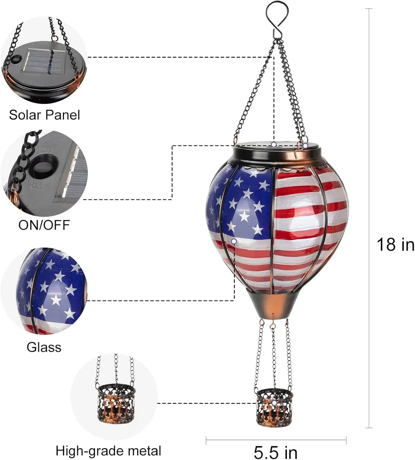 โคมไฟบอลลูนลมร้อนพลังงานแสงอาท - Smart Garden Balloon บทวิจารณ์และราคา