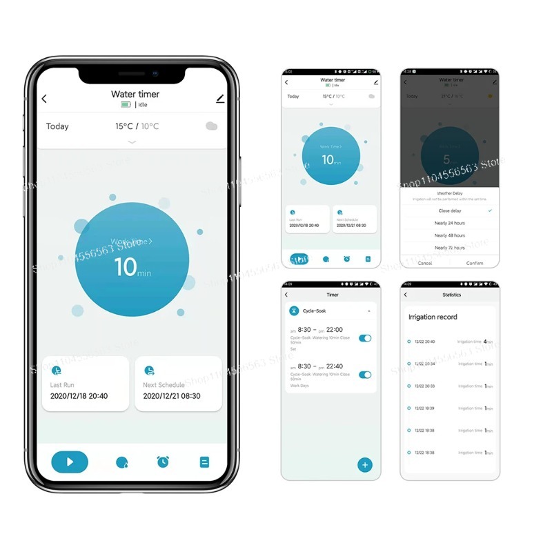 ตัวตั้งเวลาควบคุมการรดน้ำสวนอั - App Smart Garden บทวิจารณ์และราคา