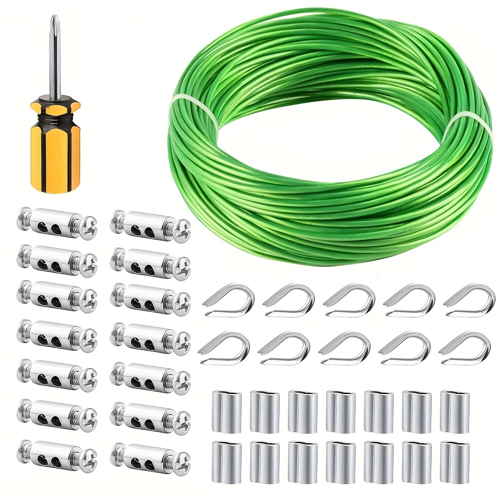 ชุดเชือกเคลือบพีวีซีสีเขียวขนา - Smart Garden Fence บทวิจารณ์และราคา