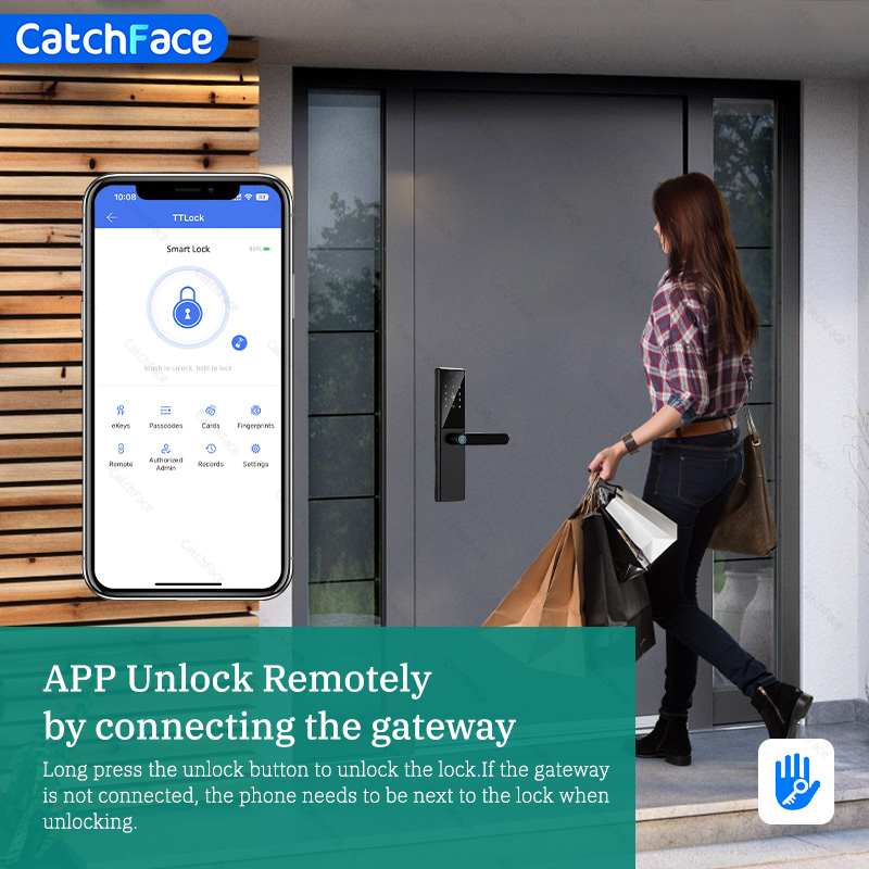บลูทูธลายนิ้วมือประตูล็อค TTLo - Smart Garden Door Lock บทวิจารณ์และราคา