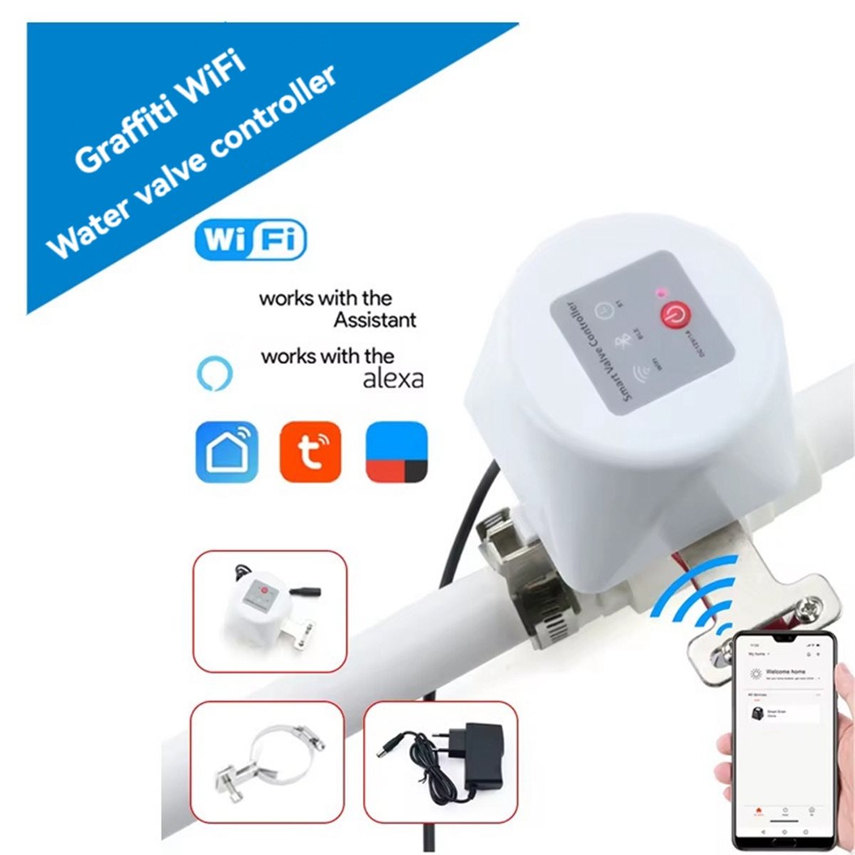 ตัวควบคุมวาล์วอัจฉริยะ SWXF Tu - App Smart Garden บทวิจารณ์และราคา