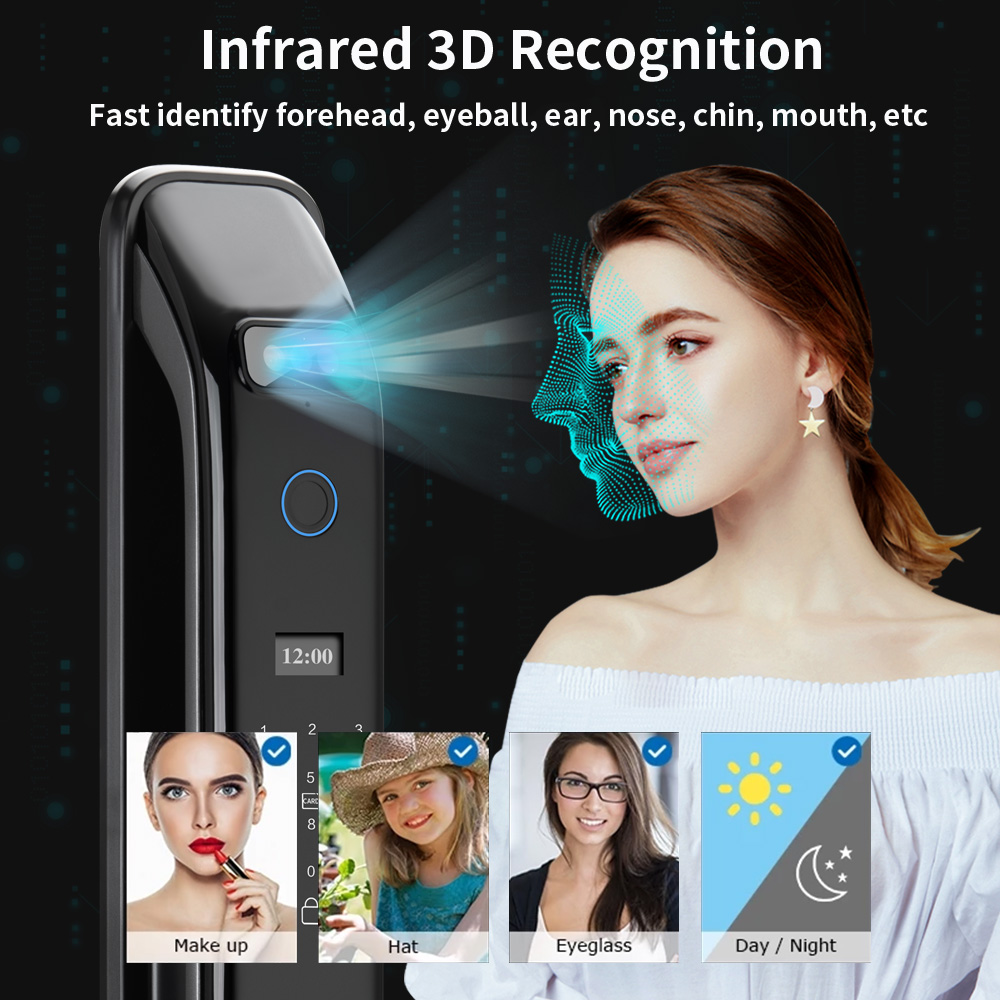3D Real-time Intercom Face Rec - Smart Garden Door Lock บทวิจารณ์และราคา