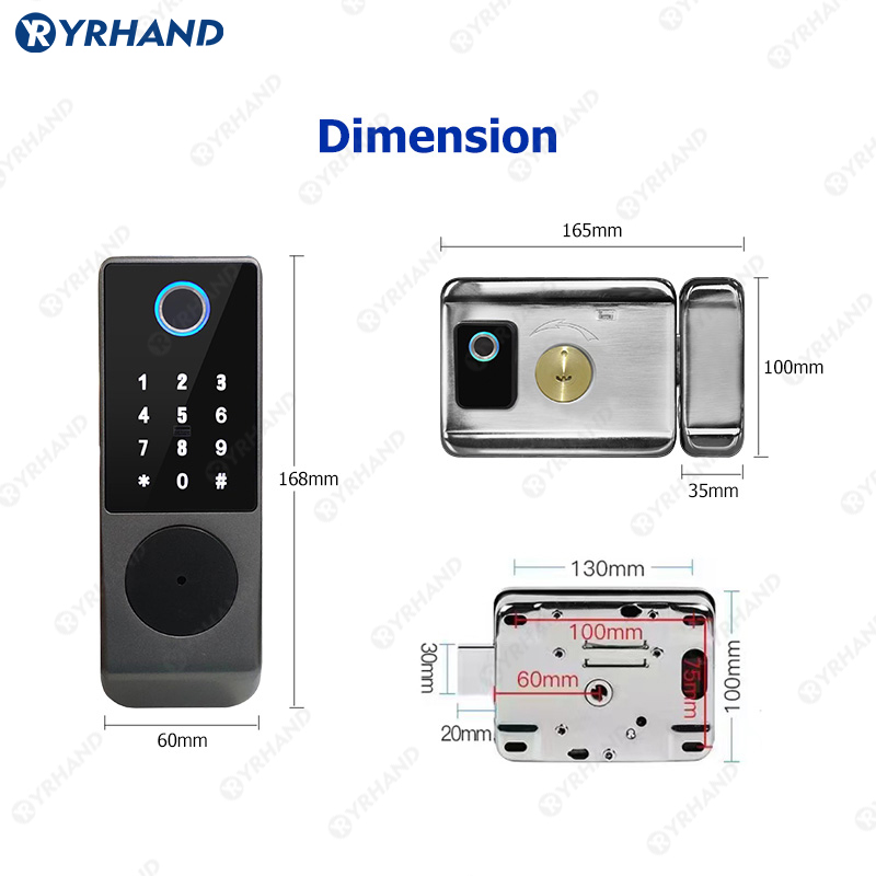 Tuya สมาร์ทล็อคกันน้ำ Wifi คู่ - Smart Garden Door Lock บทวิจารณ์และราคา