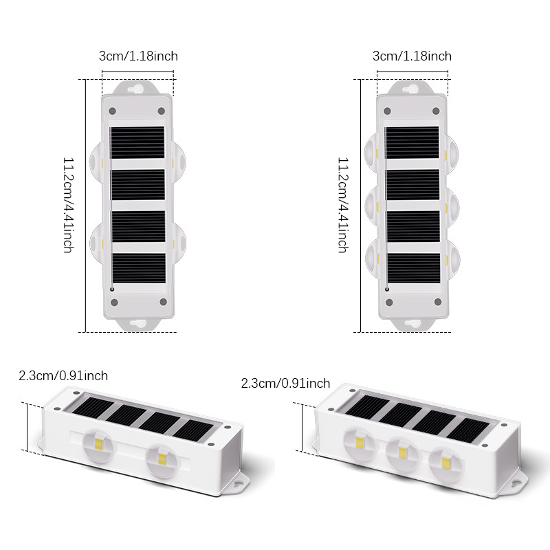 ไฟติดผนังพลังงานแสงอาทิตย์ 4 ช - Smart Garden Fence บทวิจารณ์และราคา